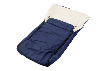 Детский спальный мешок утепленный, темно-синий СКИДКА