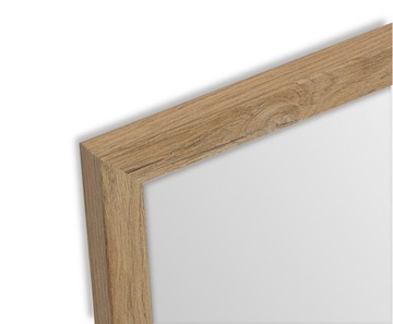 Зеркало в раме 140х60 ЧЕРНОЕ или БЕЛОЕ в узкой раме