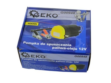 POMPA POMPKA SPUSZCZANIA PALIWA ROPY OLEJU 12V 100