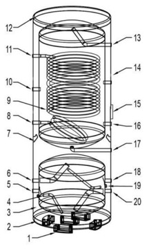 РЕЗЕРВУАР ДЛЯ ВОДЫ И БУФЕР ДЛЯ ТЕПЛОВОГО НАСОСА 250Л/95Л