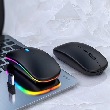 ТИХАЯ БЕСПРОВОДНАЯ ИГРОВАЯ МЫШЬ BT ДЛЯ КОМПЬЮТЕРА, НОУТБУКА, ТЕЛЕВИЗОРА