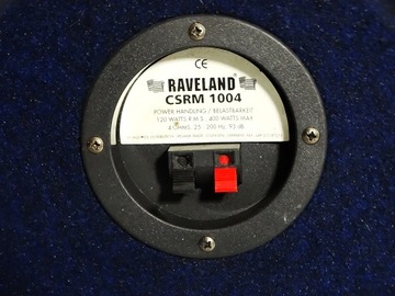 Мощный сабвуфер RAVELAND CSRM 1004 МАКС. 400 ВТ.