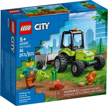 KLOCKI LEGO CITY 60390 TRAKTOR W PARKU CIAGNIK DLA DZIECI ZESTAW NOWE