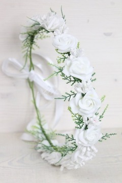 Венок для причастия, тонкий папоротник, ЖЕМЧУГ, венок для причастия