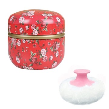 Портативная пуховка и контейнер для пудры, женская пудра I