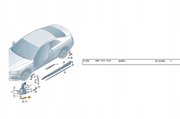 AUDI OE SPOILER LEVÝ PŘEDNÍ A4 A5 RS4 RS5