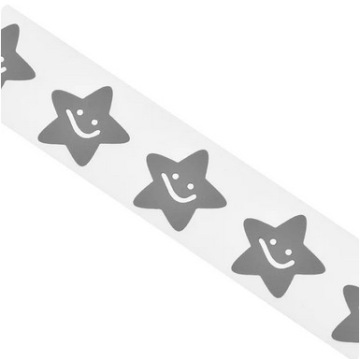 TERMO NAKLEJKA odblaskowa NAPRASOWANKA gwiazdka 12