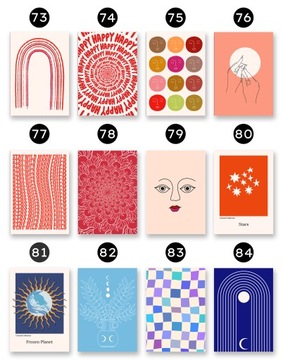 ПЛАКАТ a3 КОМПОЗИЦИЯ ПЛАКАТОВ ДЛЯ УКРАШЕНИЯ ДОМА ПЛАКАТЫ НА СТЕНУ 3 шт.