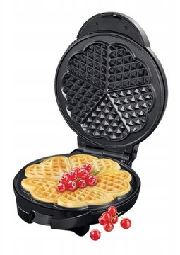 HOFFEN Gofrownica Serce WM-3225 1200 W czarna