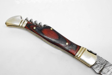 TK nóż składany scyzoryk damast damasceńskiej na wzór Laguiole