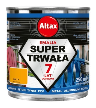 Super trwała emalia 250 ml żółty Altax