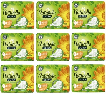 PODPASKI HIGIENICZNE ZE SKRZYDEŁKAMI NATURELLA ULTRA NORMAL NAGIETEK 10SZT