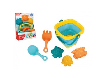 Набор силиконового песка, складное ведро 258