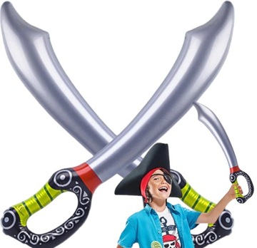 НАДУВНОЙ ПИРАТСКИЙ МЕЧ БЕЗОПАСНЫЙ ПИРАТСКИЙ КОСТЮМ ИГРУШКА ДЛЯ ДЕТЕЙ