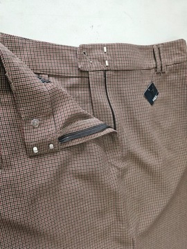M&S spódnica ołówkowa brązowa w pepitke biurowa 44