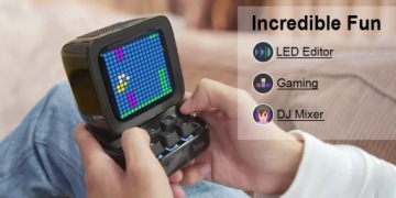 Ретро пиксельный подарок ДИНАМИК + РАДИО + ИГРЫ + БУДИЛЬНИК Сделай сам