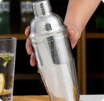 PROFESJONALNY ZESTAW BARMAŃSKI DO DRINKÓW SHAKER 17 ELEMENTÓW + GRATIS