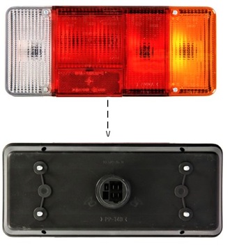 LAMPA STOP TYLNA Prawa Peugeot J5 82-94