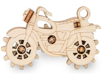 EWA Drewniane Puzzle 3D – Motorek