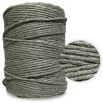 Sznurek BAWEŁNIANY do MAKRAMY - KHAKI 150m 2mm