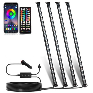 ЦВЕТНЫЕ СВЕТОДИОДНЫЕ ПОДСВЕТКИ RGB ДЛЯ САЛОНА АВТОМОБИЛЯ AMBIENT PILOT + ПРИЛОЖЕНИЕ