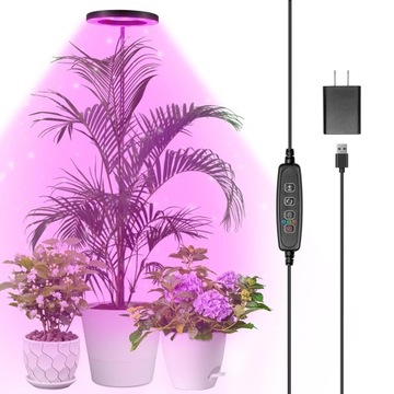 LAMPA ŻARÓWKA LED DO WZROSTU UPRAWY KWIATÓW OŚWIETLENIE DLA ROŚLIN 48 LED