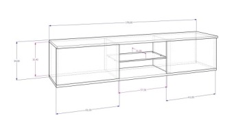 KING Подвесной шкаф RTV 180