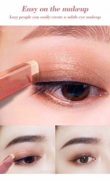 2 в 1 двухцветные блестящие тени для век