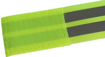 ЯРКАЯ СВЕТООТРАЖАЮЩАЯ ЛЕНТА НА ЛИПУЧКЕ ДЛЯ РУКИ И ПЛЕЧА