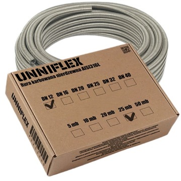 ТРУБА ГОФРИРОВАННАЯ НЕРЖАВЕЮЩАЯ ДУ 40 2 ДЮЙМА