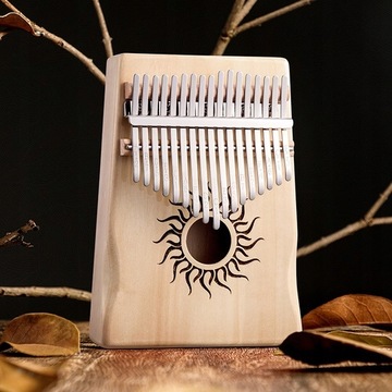 Hluru-Huashu KHS17-Poplar KALIMBA 17-TONOWA TOPOLA Świetne brzmienie