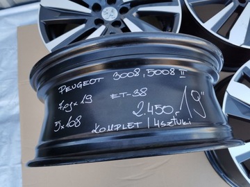 4× DISK HLINÍK PEUGEOT OE 3008 5008 II 7.0" X 19" 5X108 ET 38