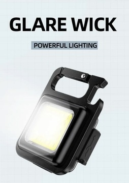 Мини-яркий USB-перезаряжаемый фонарик-ключ