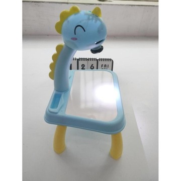 PROJEKTOR RZUTNIK STOLIK STÓŁ DO RYSOWANIA DZIECI PREZENT NIEBIESKI JELEŃ