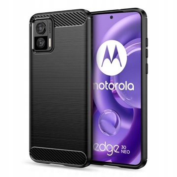 Etui Motorola edge 30 Neo Carbon case matowa obudowa pokrowiec plecki