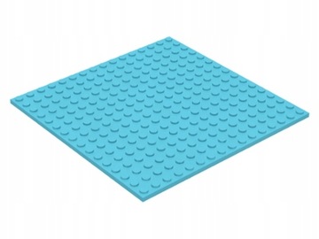 LEGO 91405 płytka Medium Azure 16x16 lazurowa