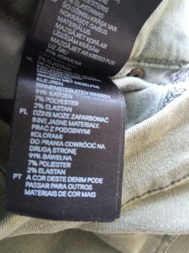 H&M Divided spodnie jeans rurki r 40 pas 82-90cm