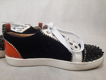 CHRISTIAN LOUBOUTIN * SPIKES FLAT * SNEAKERSY * 38