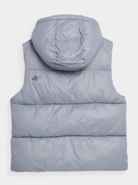 ЖЕНСКАЯ СПОРТИВНАЯ ПУХОВАЯ ЖИЛЕТКА С КАПЮШОНОМ 4F БЕЗ РУКАВОВ Р. XXL