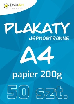 PLAKATY A4 200g - 50 szt.