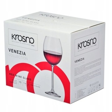 Kieliszki do wina Krosno Venezia 350ml 6szt