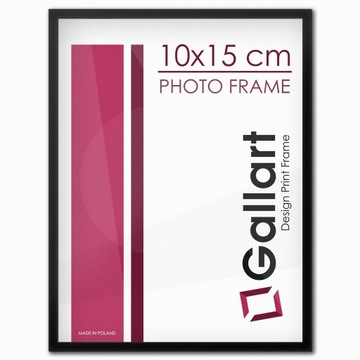 FOTO-RAMKA na zdjęcia CZARNA 10x15 CM 2x1,5 CM MDF