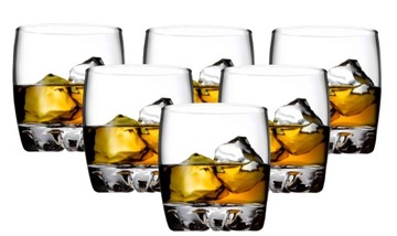 KOMPLET SZKLANEK DO WHISKY SZKŁO 6szt SZKLANKI