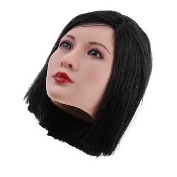 2 x 1/6 скульптура головы азиатской девушки для HT,