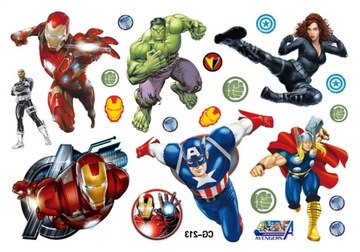 Tatuaże Avengers zestaw Thor Iron Man Hulk Marvel
