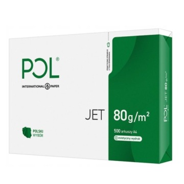 Папір офісний Poljet формат A4 80 г 500 аркушів