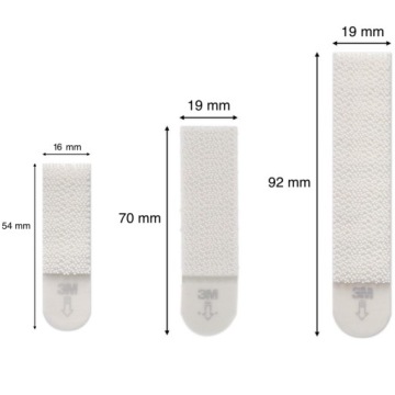 COMMAND 3M VELCRO БОЛЬШОЙ УЗКИЙ 8 ШТ. 17207