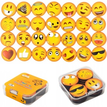 МАГНИТЫ НА ХОЛОДИЛЬНИК ЭМОЦИИ УЛЫБКИ 28 штук ПРЕМИУМ НАБОР