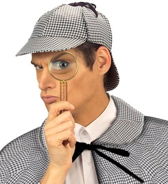 CZAPKA DETEKTYWA DETEKTYW SHERLOCK HOLMES