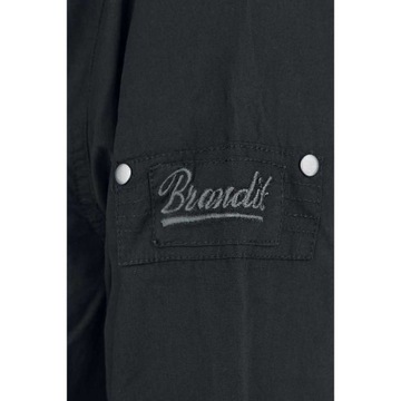 Košeľa s dlhým rukávom BRANDIT SlimFit Shirt čierna M